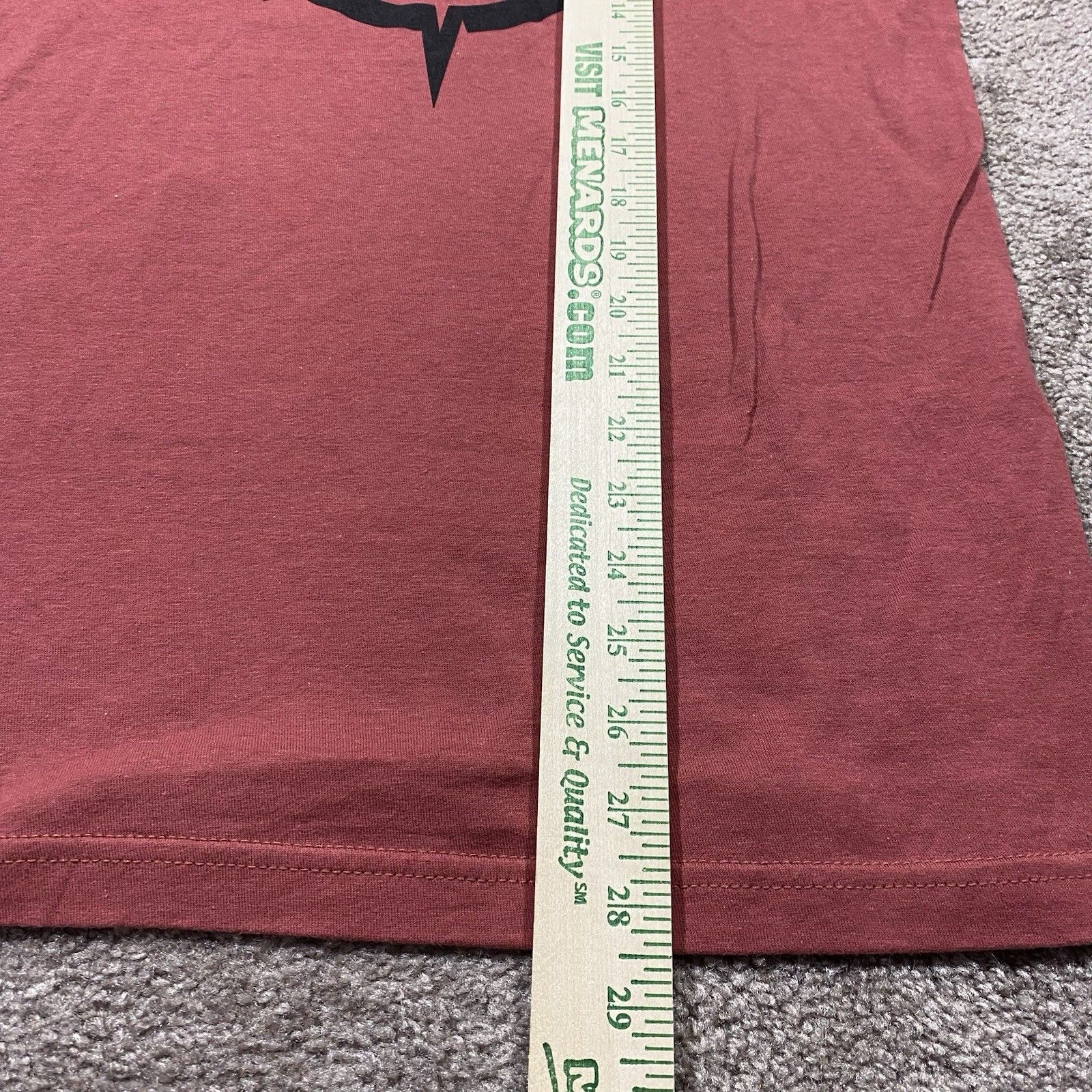 Scheels Buffalo Compass Graphic T-Shirt Small Red Outdoor Tee — image 7 of 7